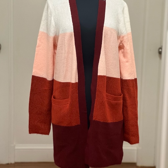 NWT J. Crew Multi Color Long Sweater Cardigan - Picture 3 of 11